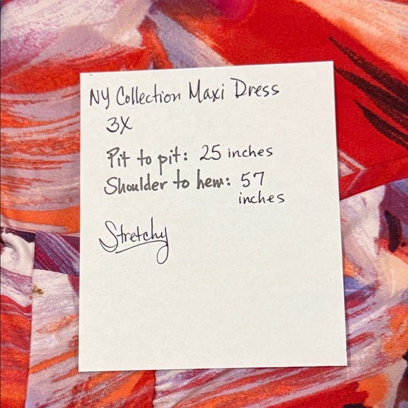 NY Collection 3X Maxi Dress - Picture 5 of 5